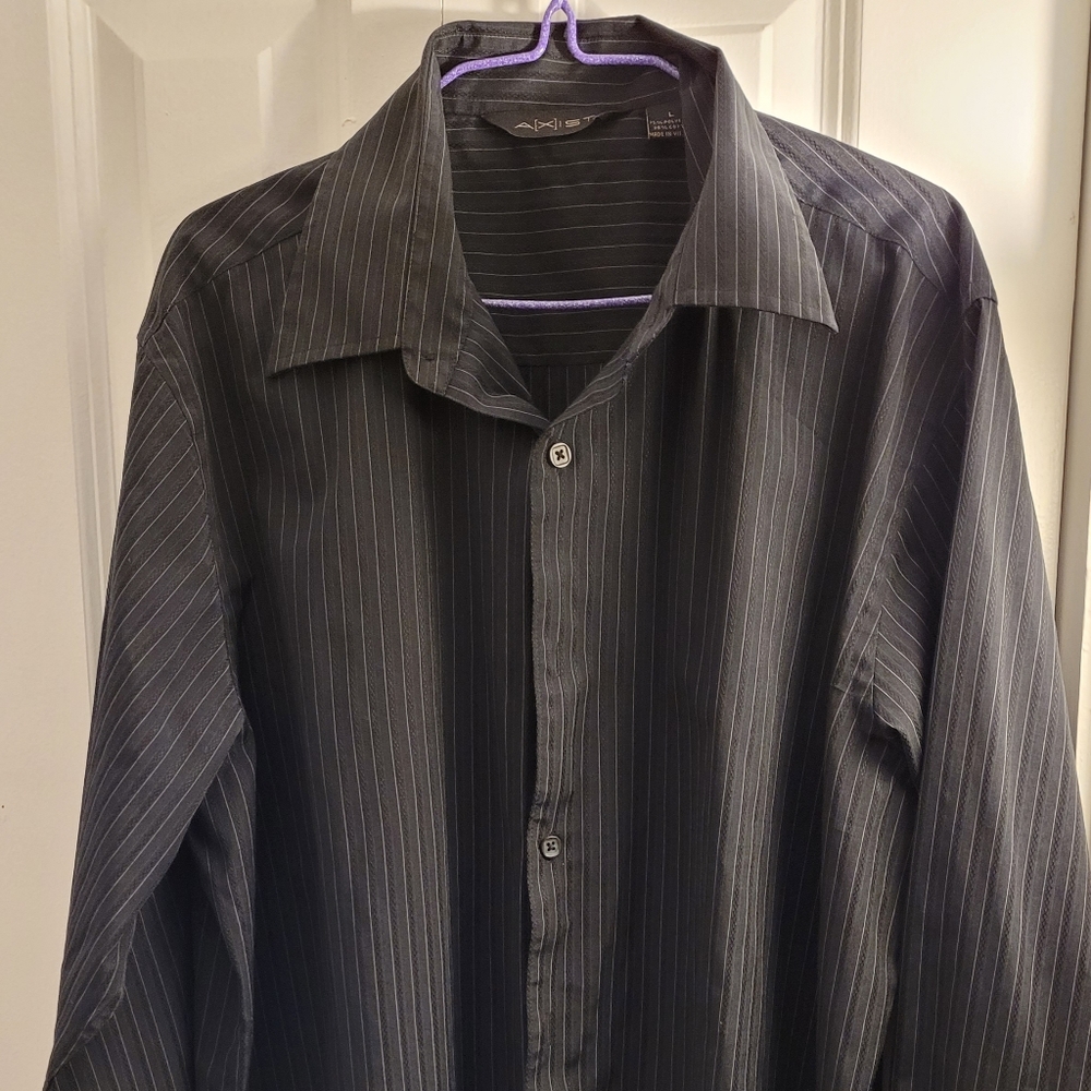 Black and Grey Dress Shirt